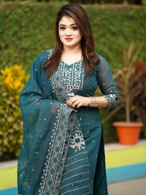 Premium Quota Muslin Jamdani