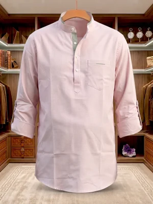 Premium Fine Cotton Katua (Soft Pink)