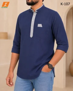Premium  China Fabric (Navy Blue)