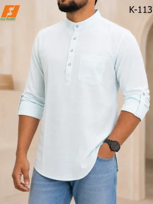 Premium Fine Cotton Katua (Sky Blue)