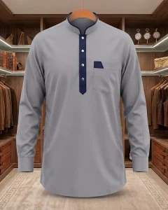 Premium Imported China Fabric (Ash Gray)