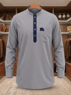 Premium Imported China Fabric (Ash Gray)