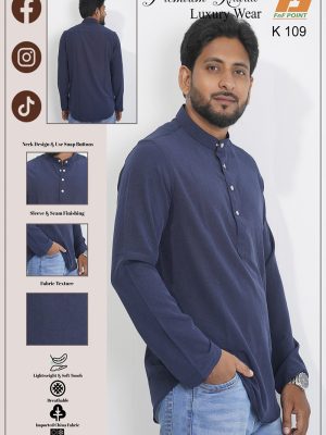 Premium China Fabric (Navy Blue)