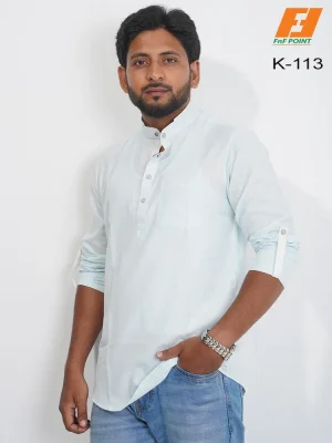 Premium Fine Cotton Katua (Sky Blue)